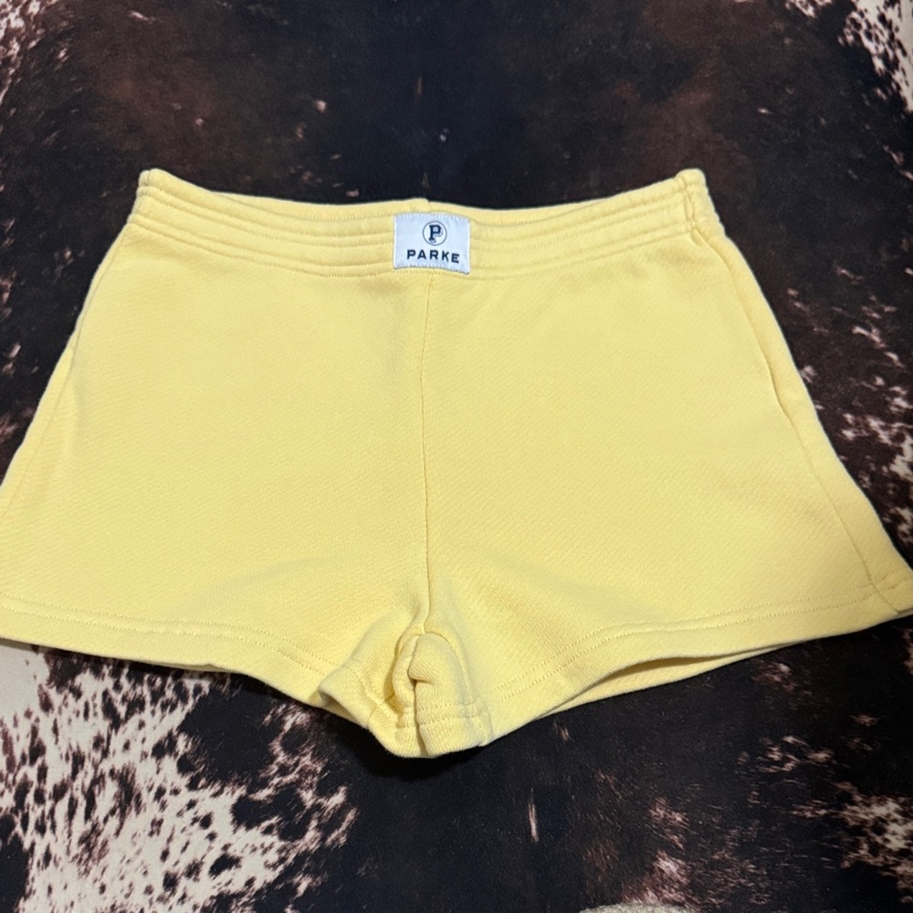 Parke Women's Vibrant Yellow Athletic Shorts